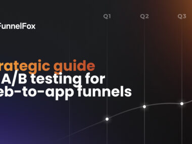 a/b testing for web-to-app funnels