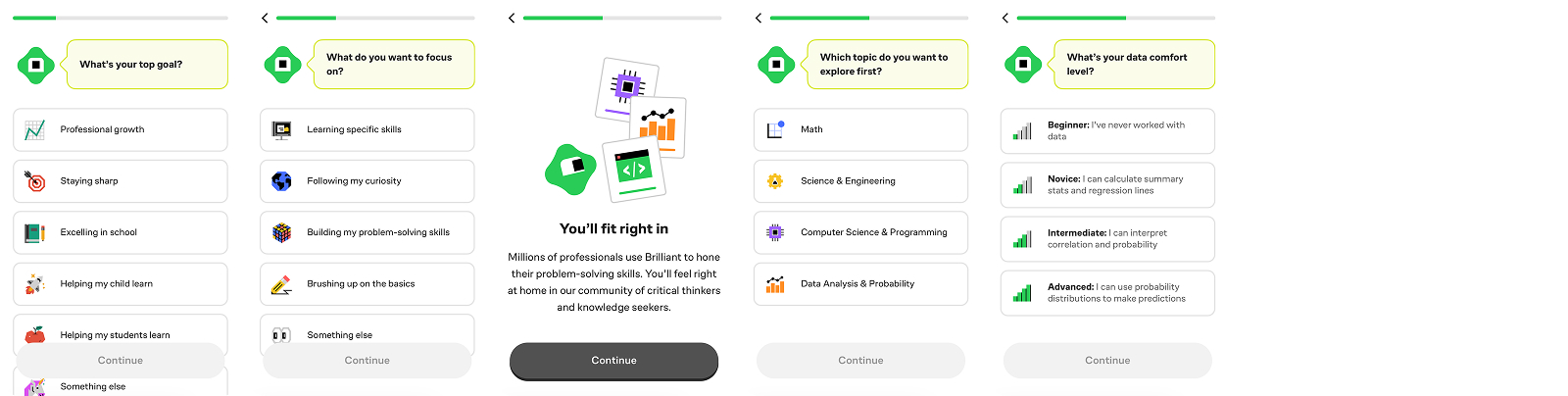 ask right question in web2app quiz