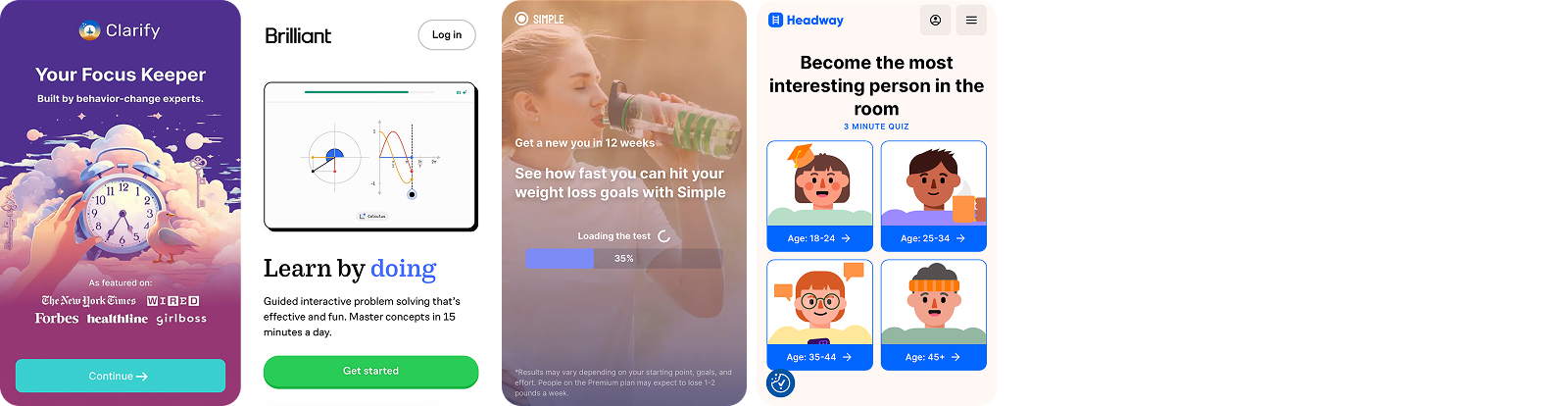 web2app landing page