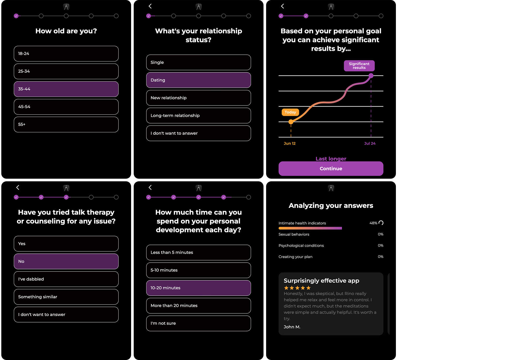 Rino quiz onboarding