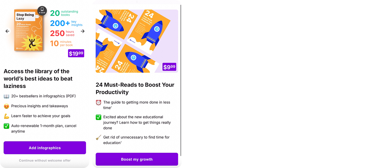 Nibble one-click upsell