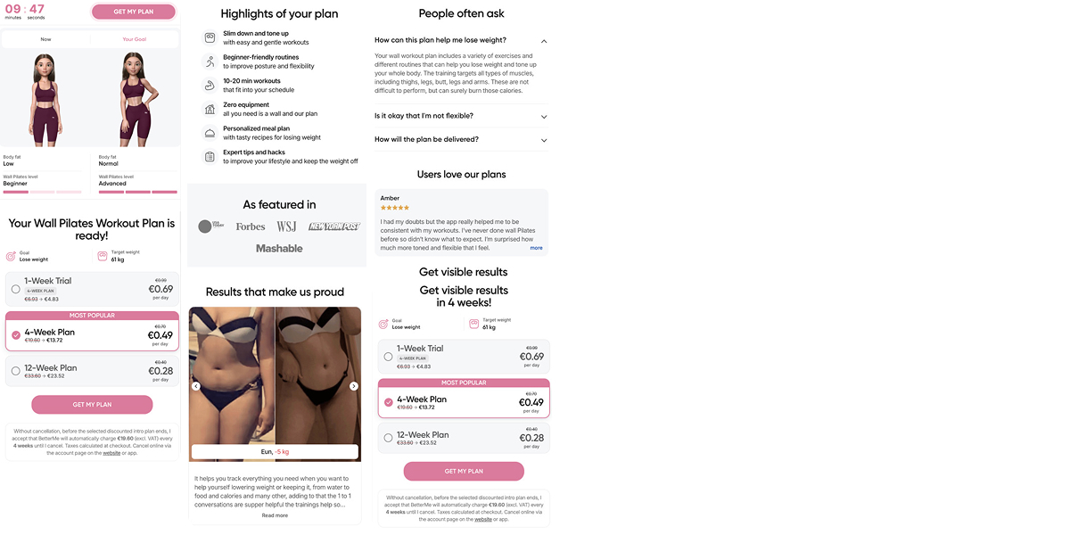 BetterMe paywall