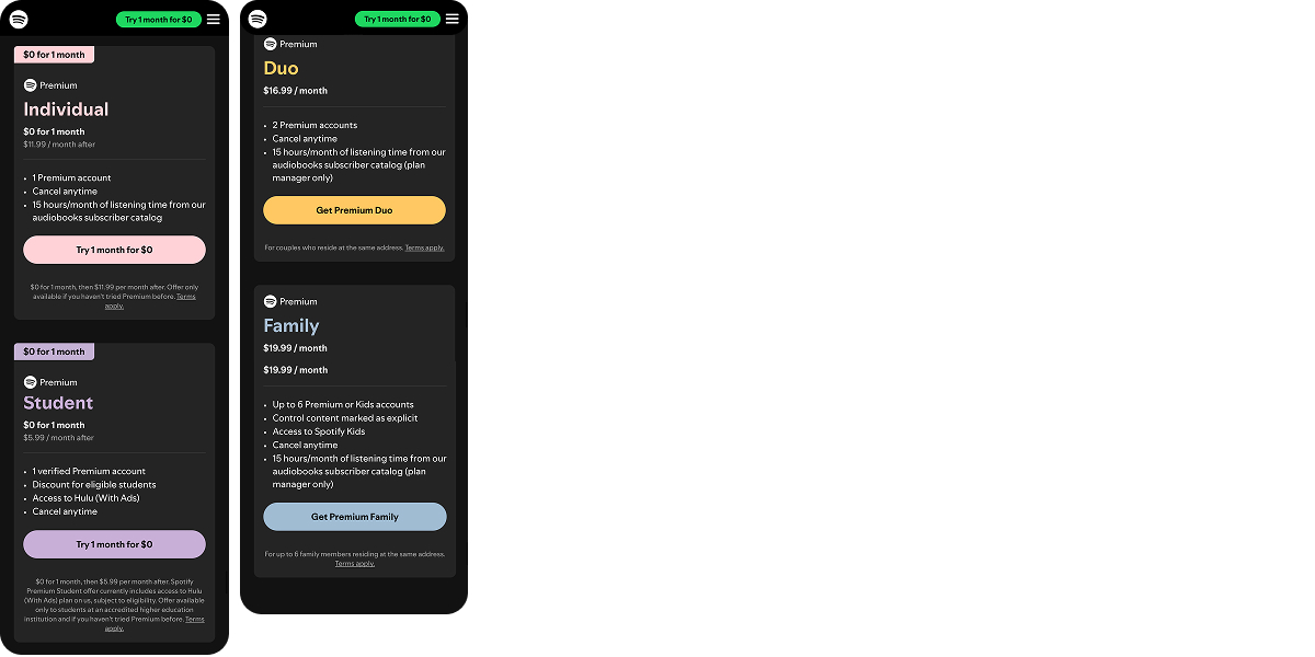 Spotify paywall