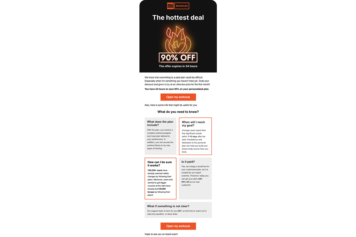 app retargeting email