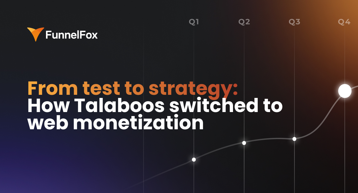 From test to strategy: How Talaboos switched to web monetization
