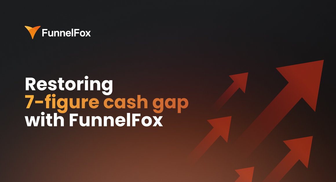 Restoring 7-figure cash gap with FunnelFox