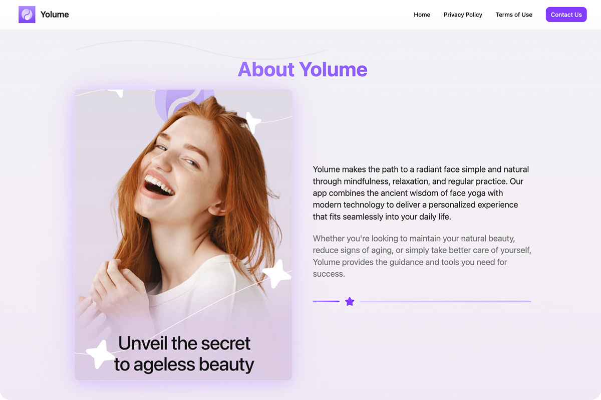 Yolume website