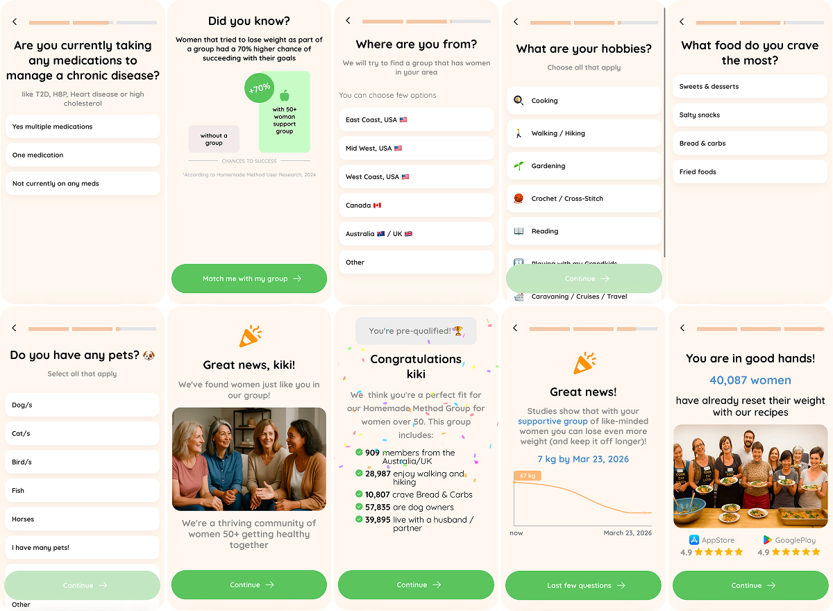 engaging quiz onboarding