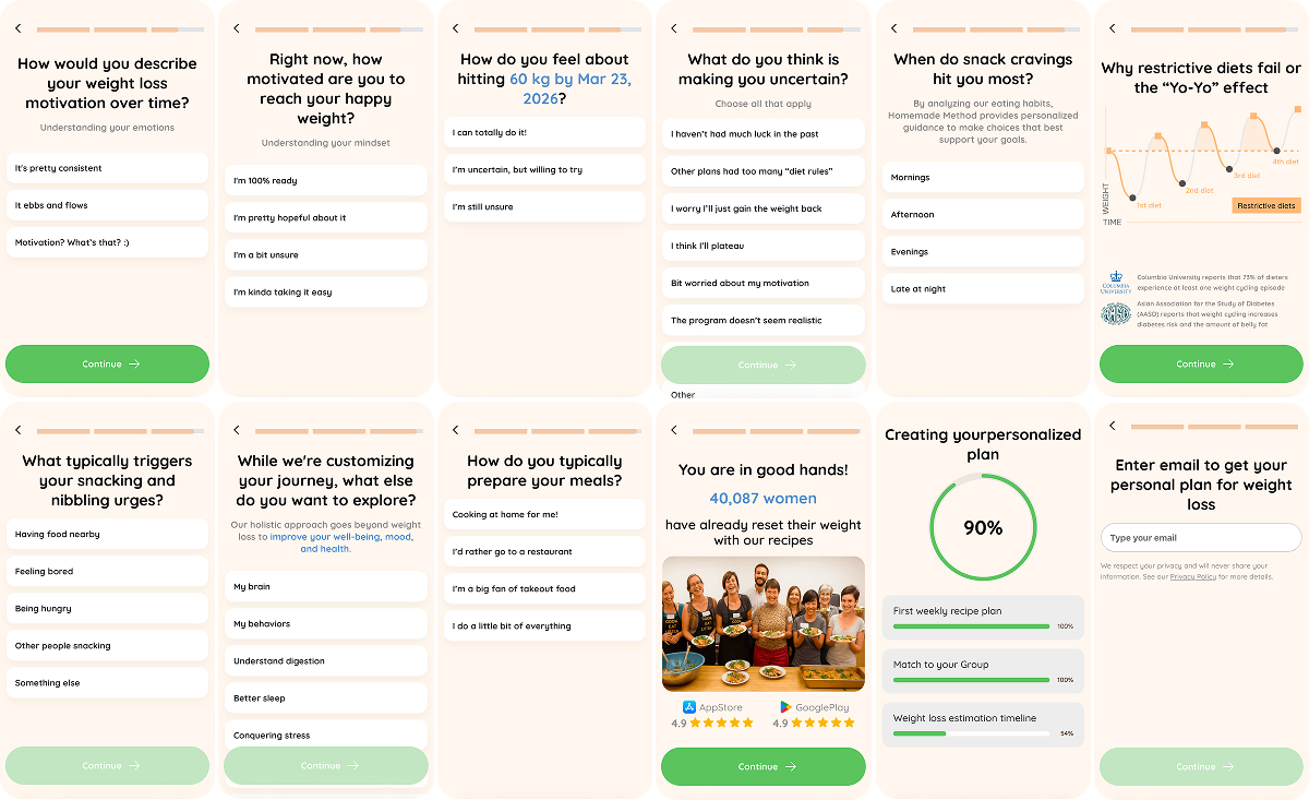 long quiz onboarding
