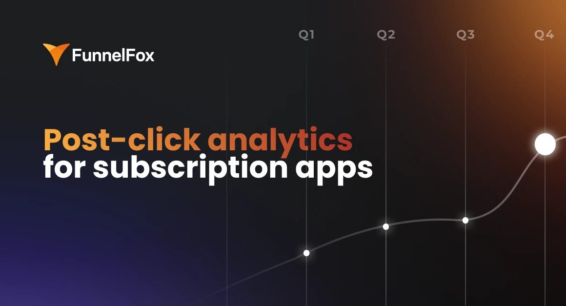 Post-click analytics for subscription apps