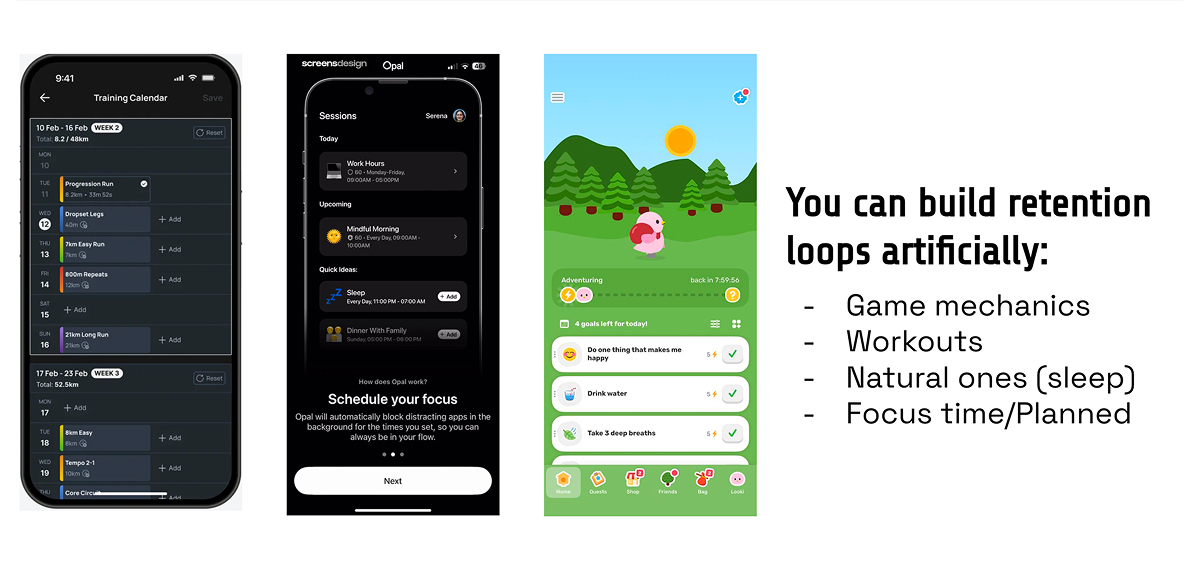 Create app retention loops