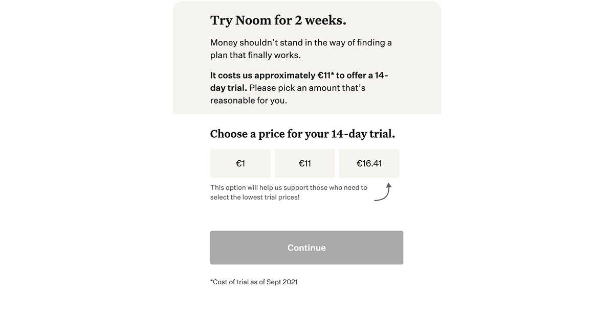 paid trial
