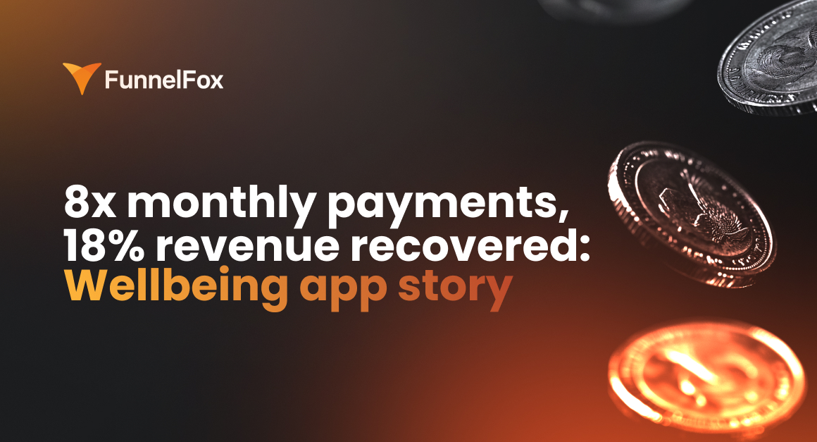$2.3M in monthly payments, 18% revenue recovered: A wellbeing app story