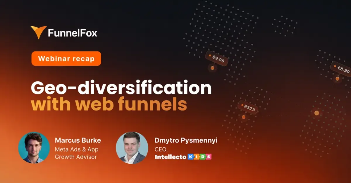 geo diversification with web funnels Marcus Burke Dmytro Pysmennyi webinar recap
