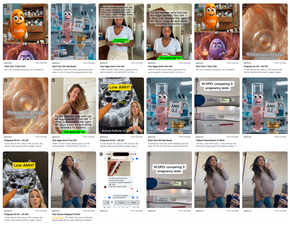Gyna ad creative