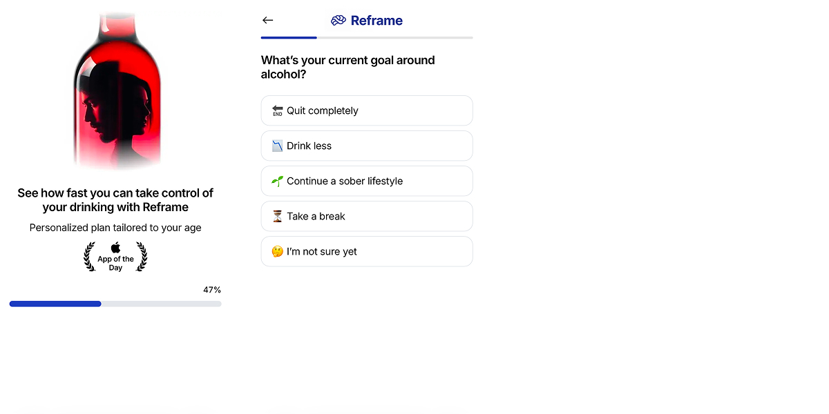 Reframe web2app funnel